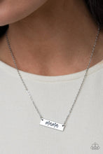 Load image into Gallery viewer, Blessed Mama - Silver Rectangular &quot;MaMa&quot; Stamped Necklace - Demetra&#39;s Bling Boutique
