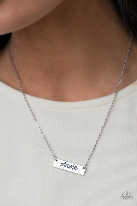 Blessed Mama - Silver Rectangular 