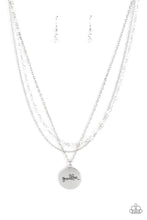 Load image into Gallery viewer, Promoted to Grandma - White Iridescent &quot;Grandma&quot; Stamped Necklace - Demetra&#39;s Bling Boutique
