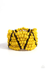 Load image into Gallery viewer, Paparazzi Way Off TROPIC - Yellow Bracelet
