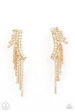 Load image into Gallery viewer, Thunderstruck Sparkle - Gold Earrings - Demetra&#39;s Bling Boutique
