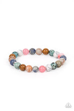 Load image into Gallery viewer, Stone Chakra - Multi Natural Stone Stretchy Band Bracelet - Demetra&#39;s Bling Boutique
