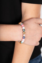 Load image into Gallery viewer, Stone Chakra - Multi Natural Stone Stretchy Band Bracelet - Demetra&#39;s Bling Boutique
