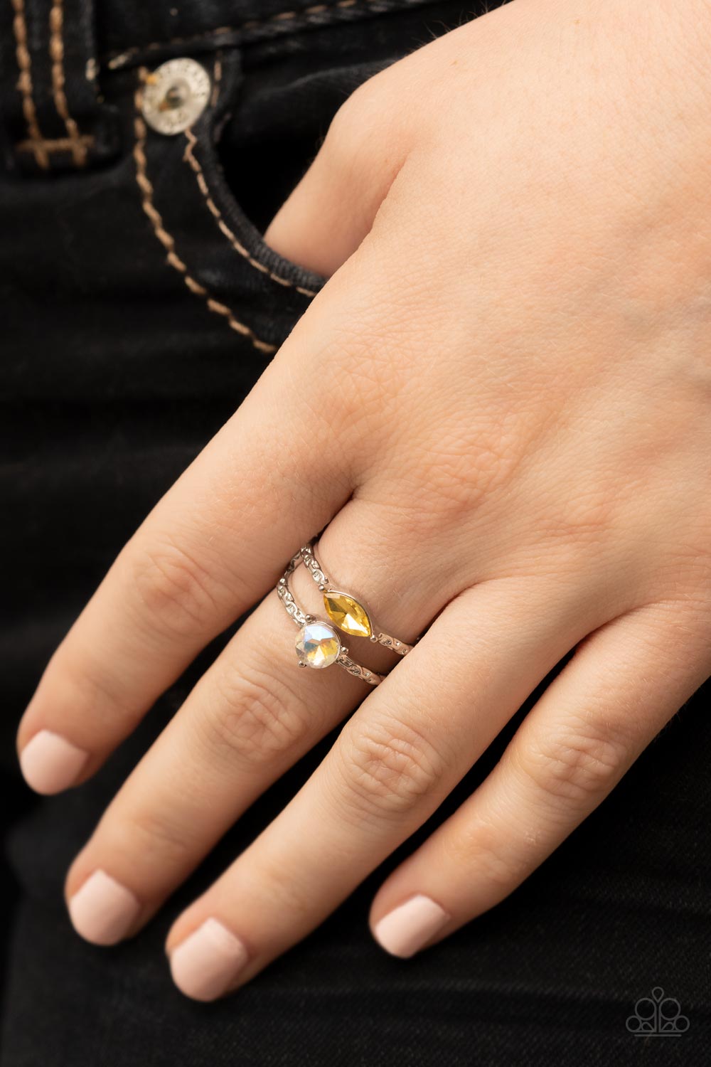 Paparazzi Embraceable Elegance - Yellow Ring