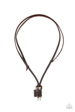 Load image into Gallery viewer, On the Lookout - Brown Leather Necklace - Demetra&#39;s Bling Boutique
