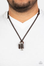 Load image into Gallery viewer, On the Lookout - Brown Leather Necklace - Demetra&#39;s Bling Boutique
