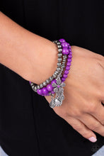 Load image into Gallery viewer, Individual Inflorescence - Purple Bracelet - Demetra&#39;s Bling Boutique
