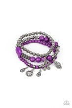 Load image into Gallery viewer, Individual Inflorescence - Purple Bracelet - Demetra&#39;s Bling Boutique
