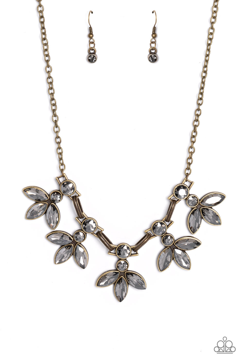 Paparazzi Dauntlessly Debonair - Brass Necklace