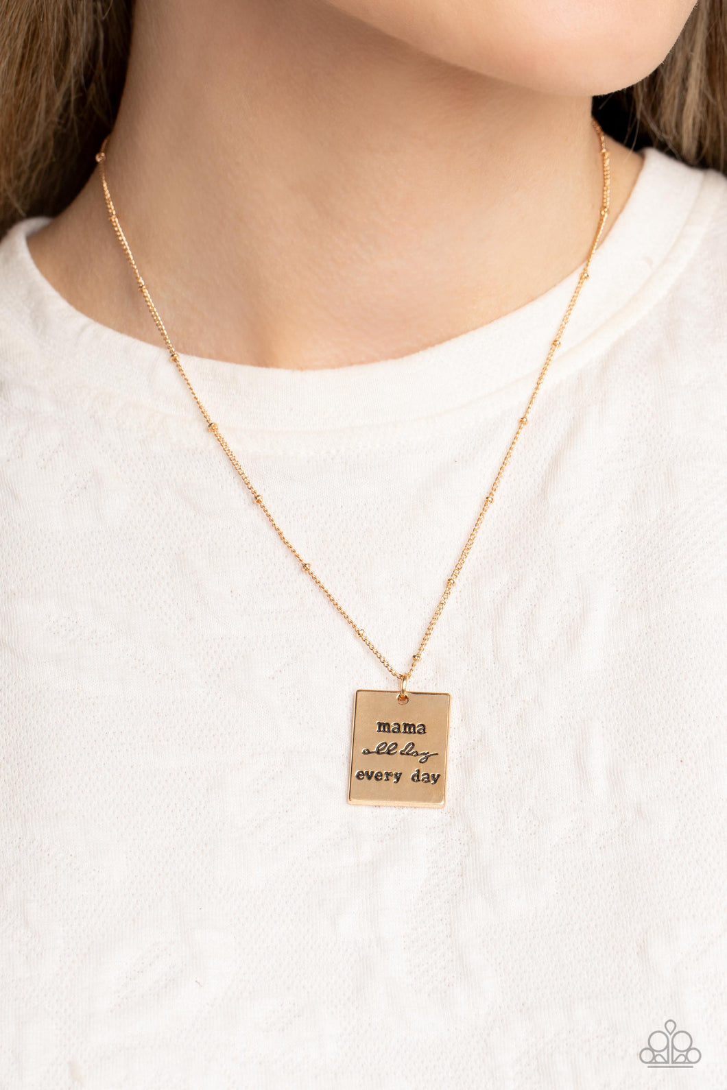 Paparazzi Mama MVP - Gold Necklace