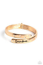 Load image into Gallery viewer, Paparazzi Gorgeous Grandma - Gold Bracelet
