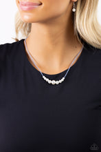 Load image into Gallery viewer, Paparazzi White Collar Whimsy - Blue Necklace
