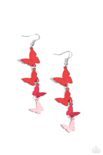 Load image into Gallery viewer, Paparazzi Haphazard Headliner - Red Earrings
