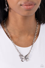 Load image into Gallery viewer, Paparazzi Midair Monochromatic - Silver Necklace
