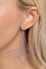 Load image into Gallery viewer, Paparazzi Soaring Silhouettes - Blue Earrings
