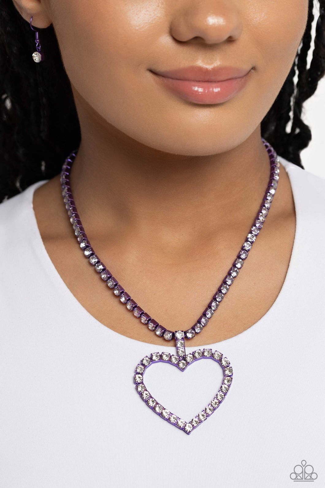 Paparazzi Flirting Fancy - Purple Necklace