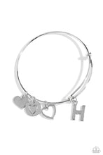 Load image into Gallery viewer, Paparazzi Making It INITIAL - Silver - H Bracelet
