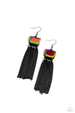 Load image into Gallery viewer, Paparazzi Dreaming Of TASSELS - Black Earrings
