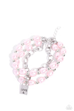 Load image into Gallery viewer, Paparazzi LOVE-Locked Legacy - Pink Bracelet
