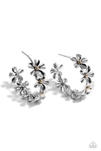 Load image into Gallery viewer, PREORDER Paparazzi Floral Flamenco - Silver Earrings
