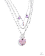 Load image into Gallery viewer, Paparazzi HEART History - Purple Necklace
