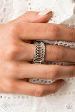 Load image into Gallery viewer, ￼

￼

Here We VERTIGO Silver Ring - Demetra&#39;s Bling Boutique
