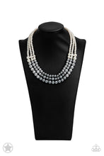 Load image into Gallery viewer, Lady In Waiting - White, Silver and Dary Gray Pearl Necklace - Demetra&#39;s Bling Boutique
