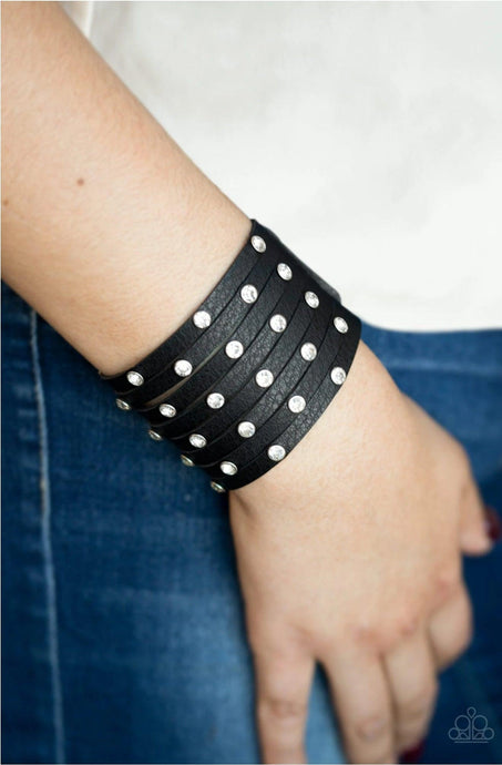 Sass Squad Black Bracelet - Demetra's Bling Boutique