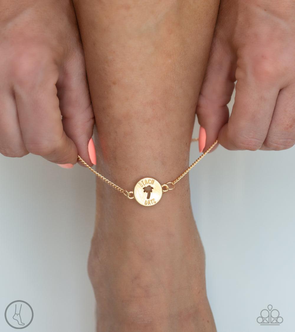 Summer Shade - Gold Anklet - Demetra's Bling Boutique