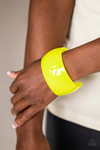 Load image into Gallery viewer, Paparazzi Fluent in Flamboyance -Yellow Bracelet
