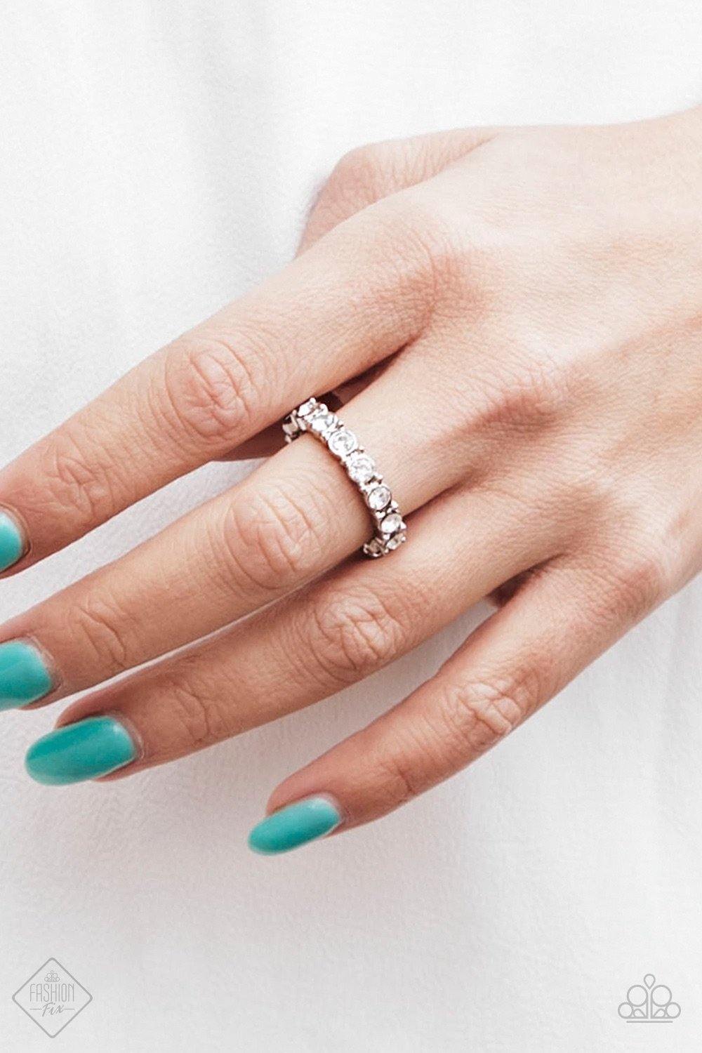 Glow Goals White - White Ring - Demetra's Bling Boutique